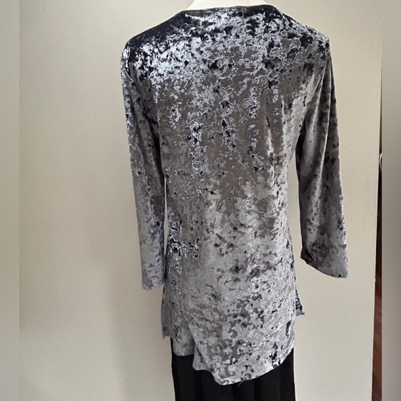 Y2K SLINKY BRAND Crushed Velvet Tunic Top Whimsigoth Fairy Grunge Vamp | Size S - Picture 9 of 11